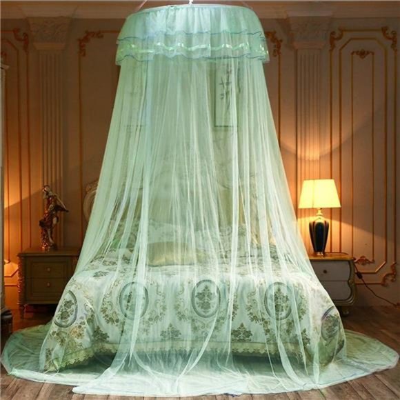 Bed Canopy Lace Mosquito Net for Girls Beds, Unique Princess Play Tent Mesh - Picture 2 of 8